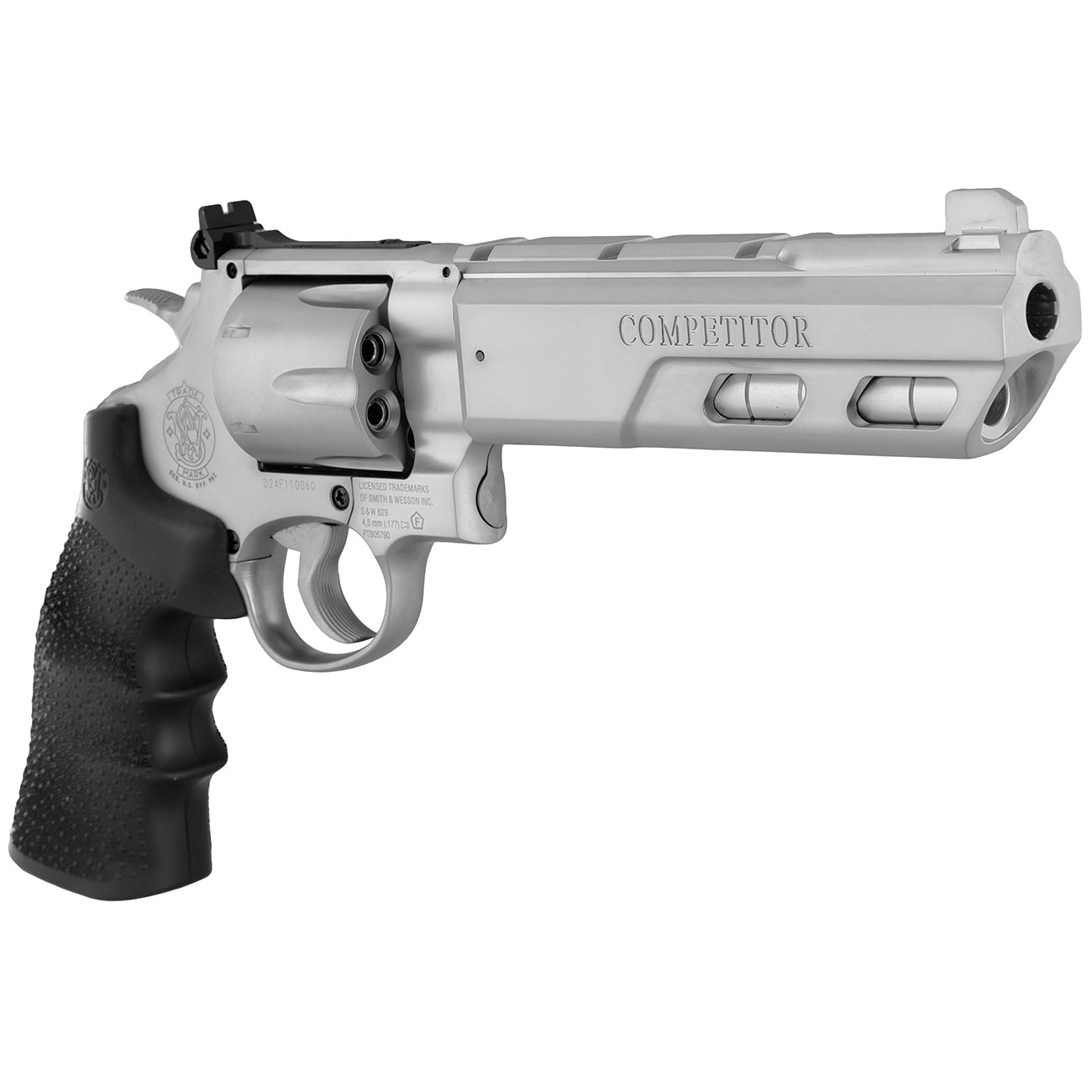 Smith & Wesson 629 Competitor 6 Zoll Vollmetall CO2 Revolver 4,5mm Diabolo silber/schwarz Bild 9