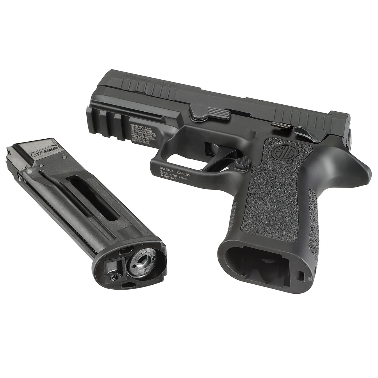 Sig Sauer P320 X-Carry CO2 Luftpistole Kal. 4,5mm BB Blowback Metallschlitten schwarz Bild 5