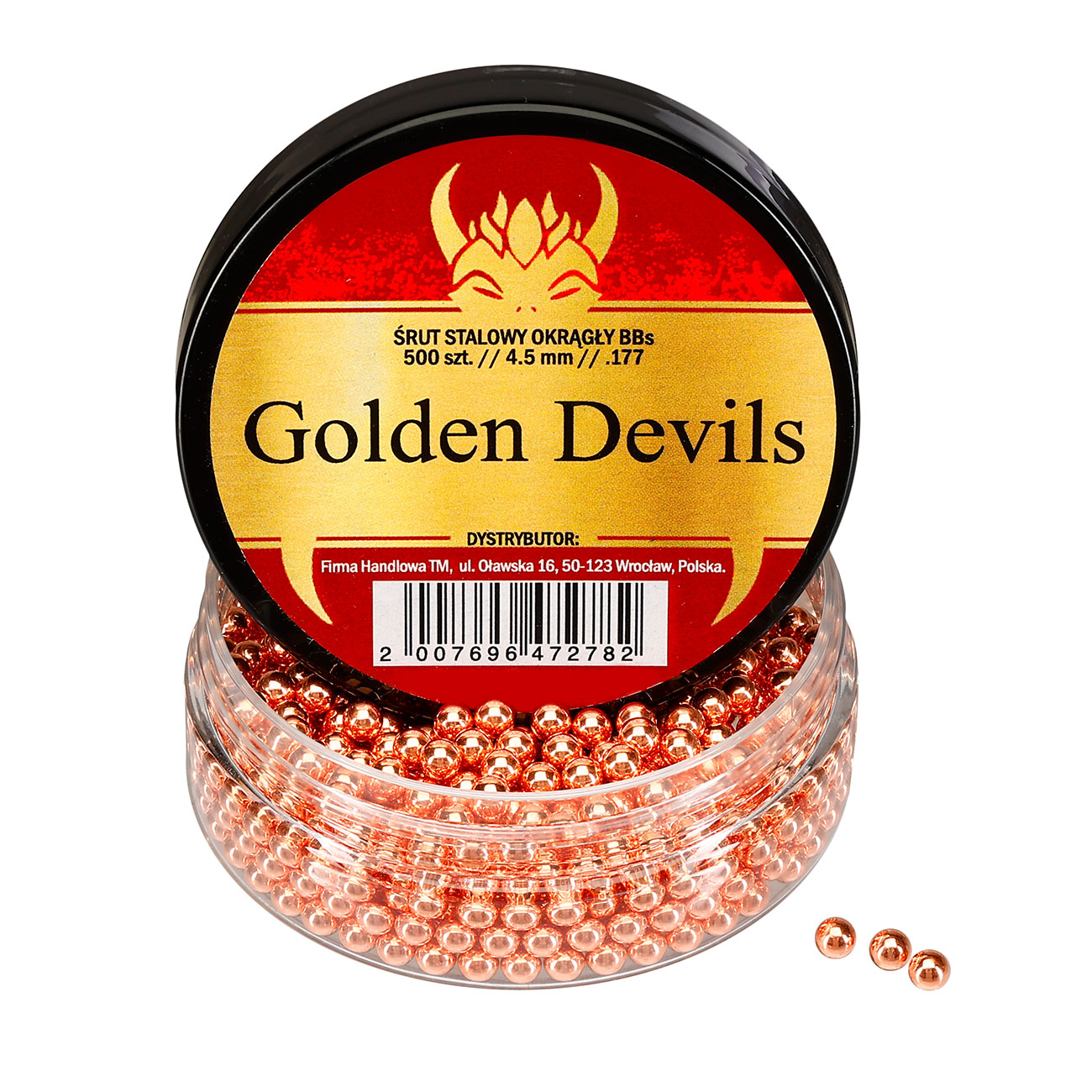 Golden Devils Stahl-Rundkugeln Kal. 4,5mm 500er Dose