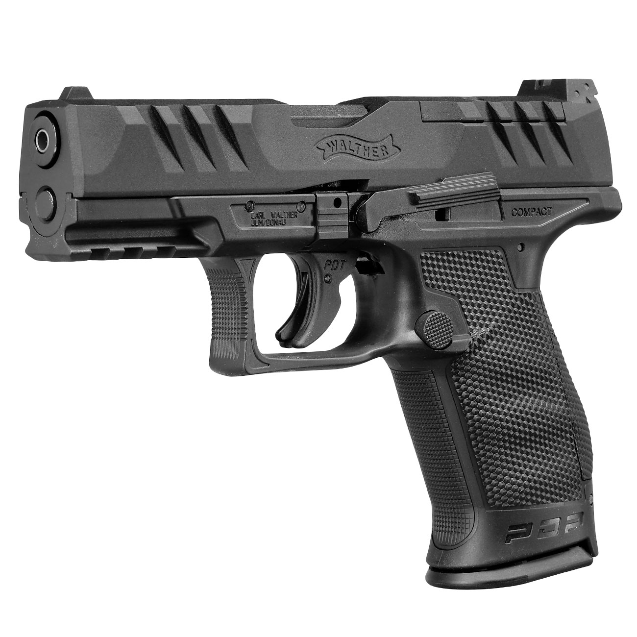 Walther PDP Compact 4 CO2 Luftpistole 4,5mm - Blowback, Metallschlitten, schwarz - jetzt kaufen Bild 1
