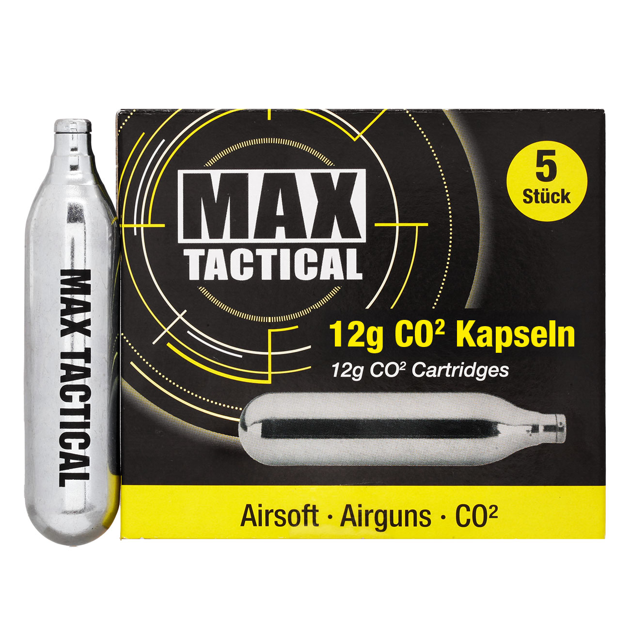 Max Tactical CO2-Kapseln 5 Stck je 12g Bild 2