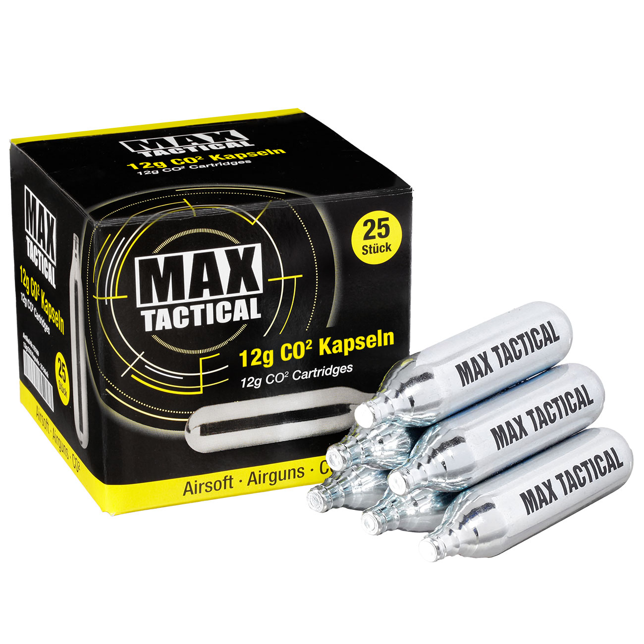Max Tactical CO2-Kapseln 25 Stck je 12g