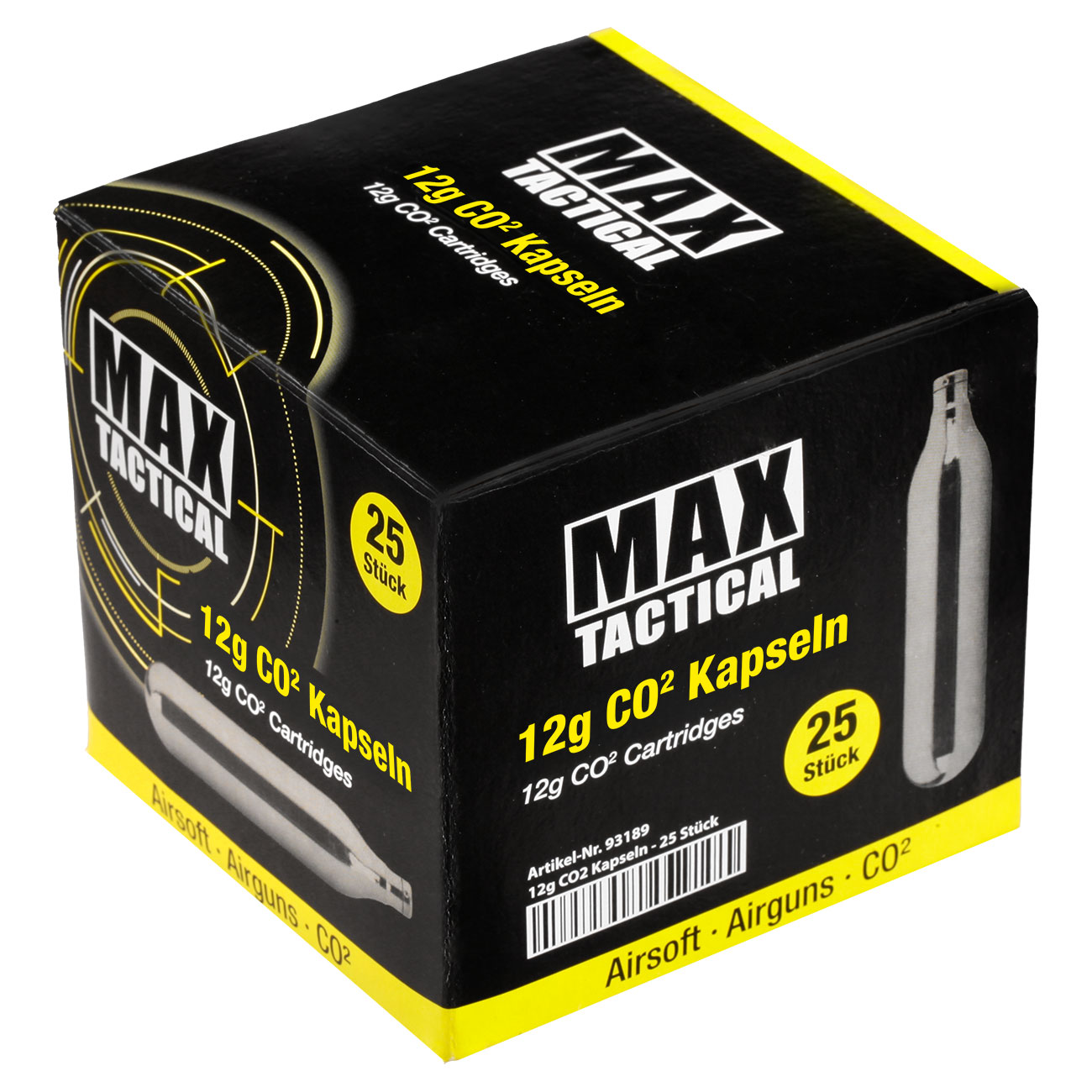 Max Tactical CO2-Kapseln 25 Stck je 12g Bild 3