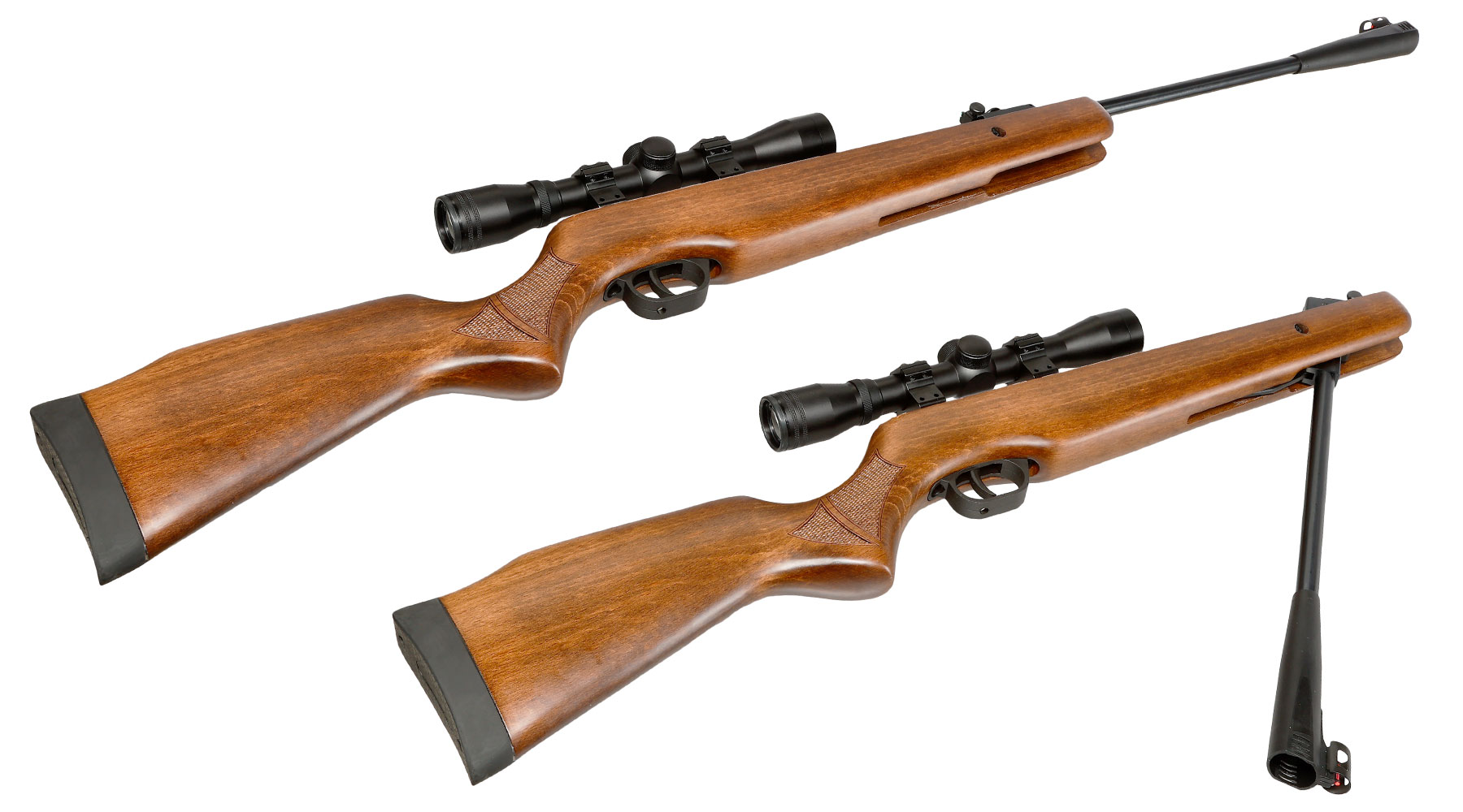 Tell Modell 400 Luftgewehr Kal. 4,5mm Diabolo super SparSet inkl. Hubertus Zielfernrohr 4 x 32 cm, Montageringe 11 - 14 mm & Bild 11