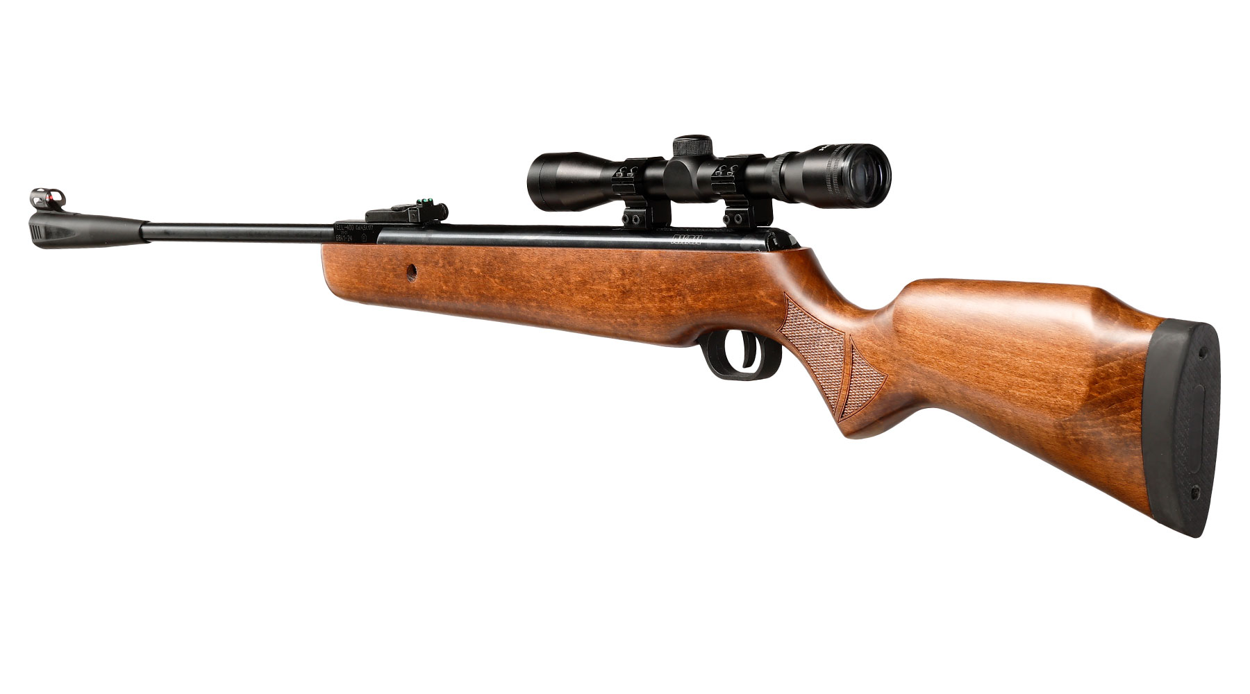 Tell Modell 400 Luftgewehr Kal. 4,5mm Diabolo super SparSet inkl. Hubertus Zielfernrohr 4 x 32 cm, Montageringe 11 - 14 mm & Bild 2