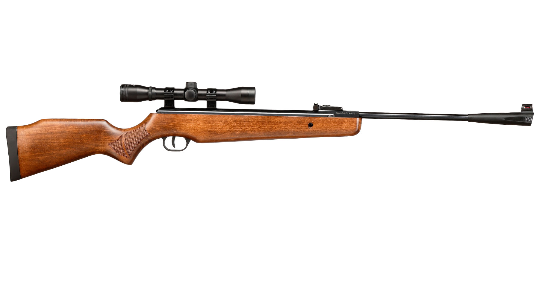 Tell Modell 400 Luftgewehr Kal. 4,5mm Diabolo super SparSet inkl. Hubertus Zielfernrohr 4 x 32 cm, Montageringe 11 - 14 mm & Bild 4
