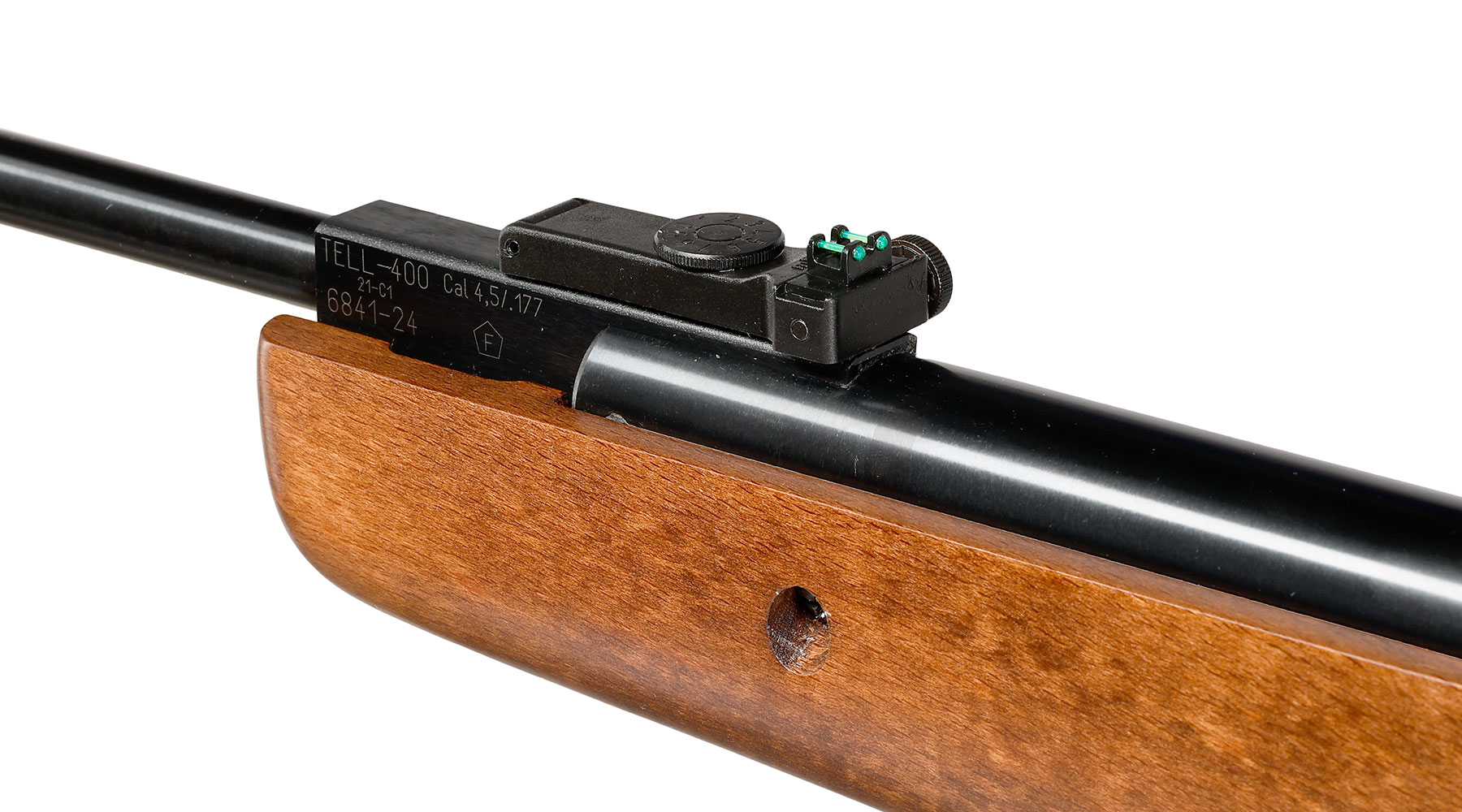 Tell Modell 400 Luftgewehr Kal. 4,5mm Diabolo super SparSet inkl. Hubertus Zielfernrohr 4 x 32 cm, Montageringe 11 - 14 mm & Bild 8