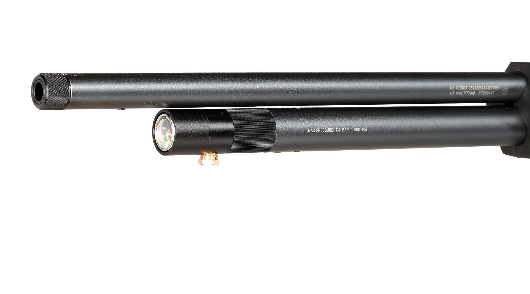 Umarex Iconix Pressluftgewehr Kal. 4,5mm Diabolo schwarz inkl. 2 x 10-Schuss Magazine Bild 6