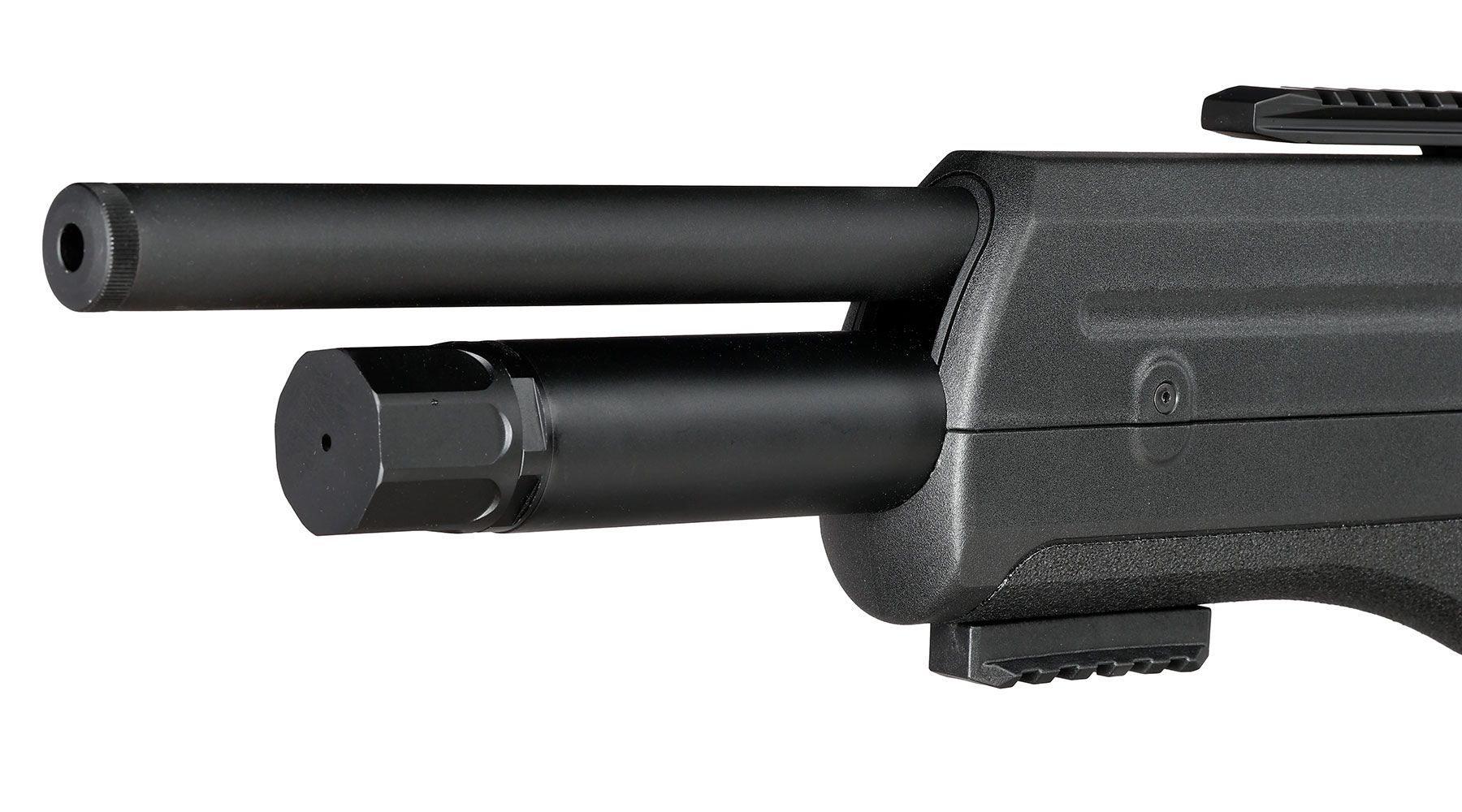 Reximex Apex Pressluftgewehr PCP Kal. 4,5mm Diabolo schwarz inkl. 2 x 14-Schuss Magazin und Flladapter Bild 6
