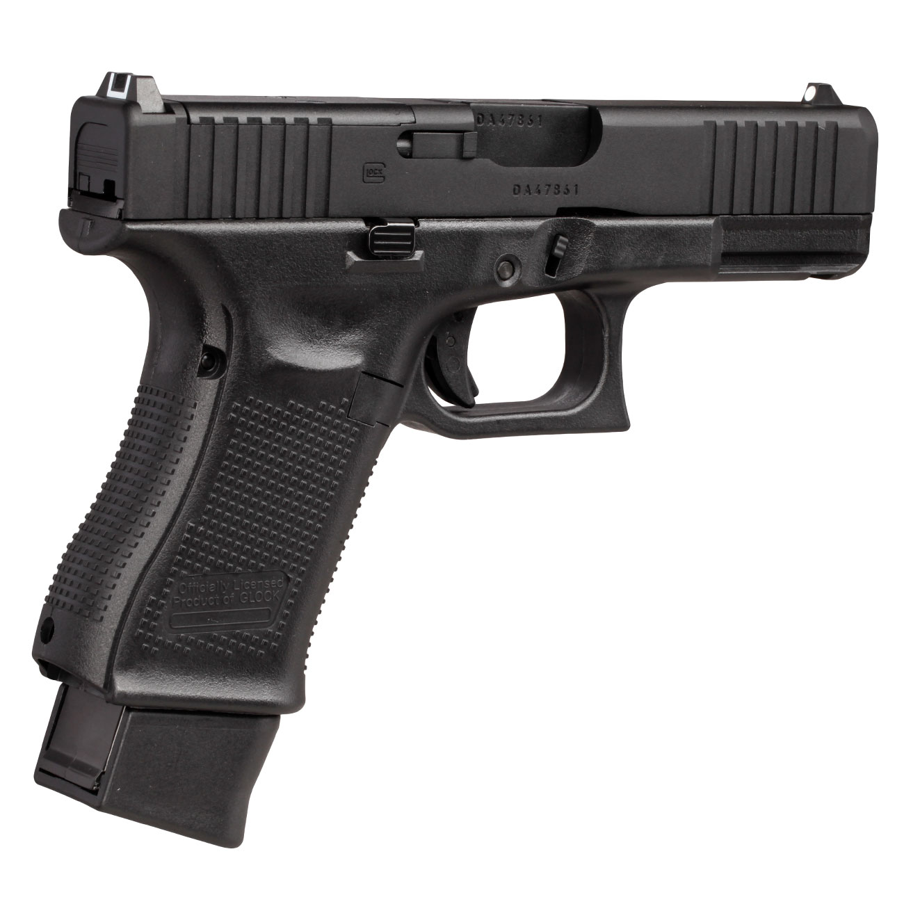 Glock 19 Gen5 MOS CO2 Luftpistole Kal. 4,5mm BB Blowback Metallschlitten schwarz inkl. Adapterplatten Bild 8