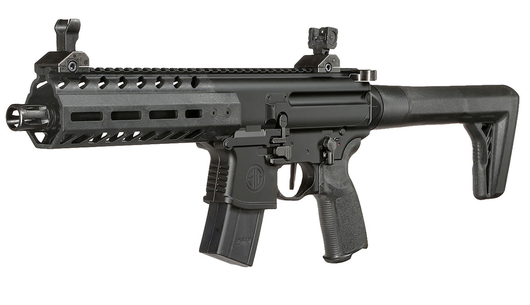 Sig Sauer MPX CO2 Gen.2 Luftgewehr Set 4,5 mm mit 5 x 88 g CO2 Kapseln, 1000 Max Tactical Diabolos Kal. 4,5mm Bild 1
