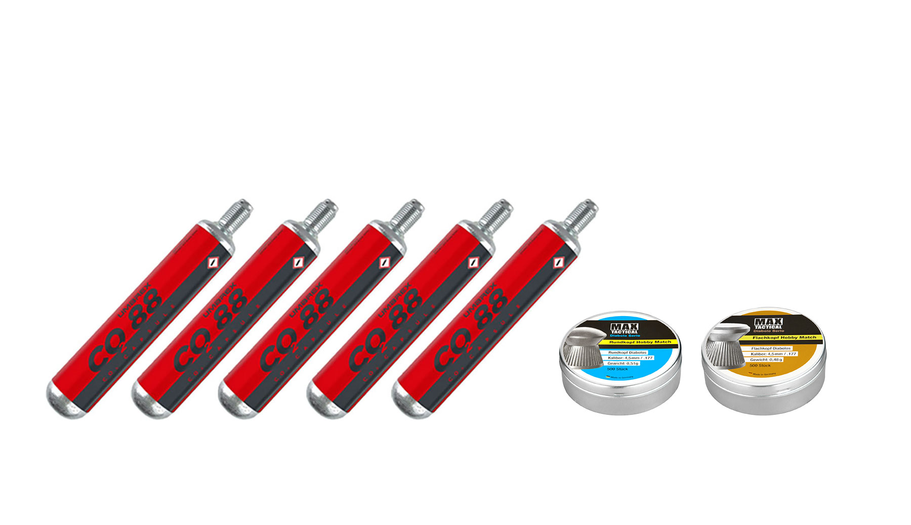 Sig Sauer MPX CO2 Gen.2 Luftgewehr Set 4,5 mm mit 5 x 88 g CO2 Kapseln, 1000 Max Tactical Diabolos Kal. 4,5mm Bild 11