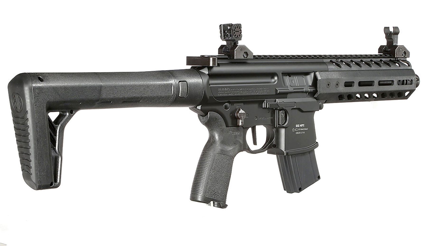 Sig Sauer MPX CO2 Gen.2 Luftgewehr Set 4,5 mm mit 5 x 88 g CO2 Kapseln, 1000 Max Tactical Diabolos Kal. 4,5mm Bild 4