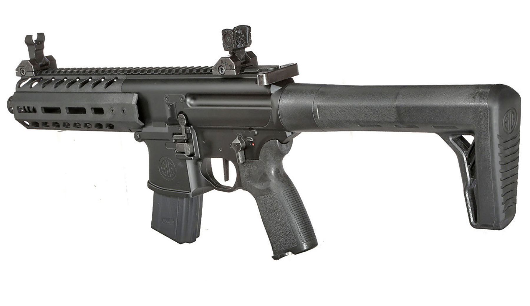 Sig Sauer MPX CO2 Gen.2 Luftgewehr Set 4,5 mm mit 5 x 88 g CO2 Kapseln, 1000 Max Tactical Diabolos Kal. 4,5mm Bild 8