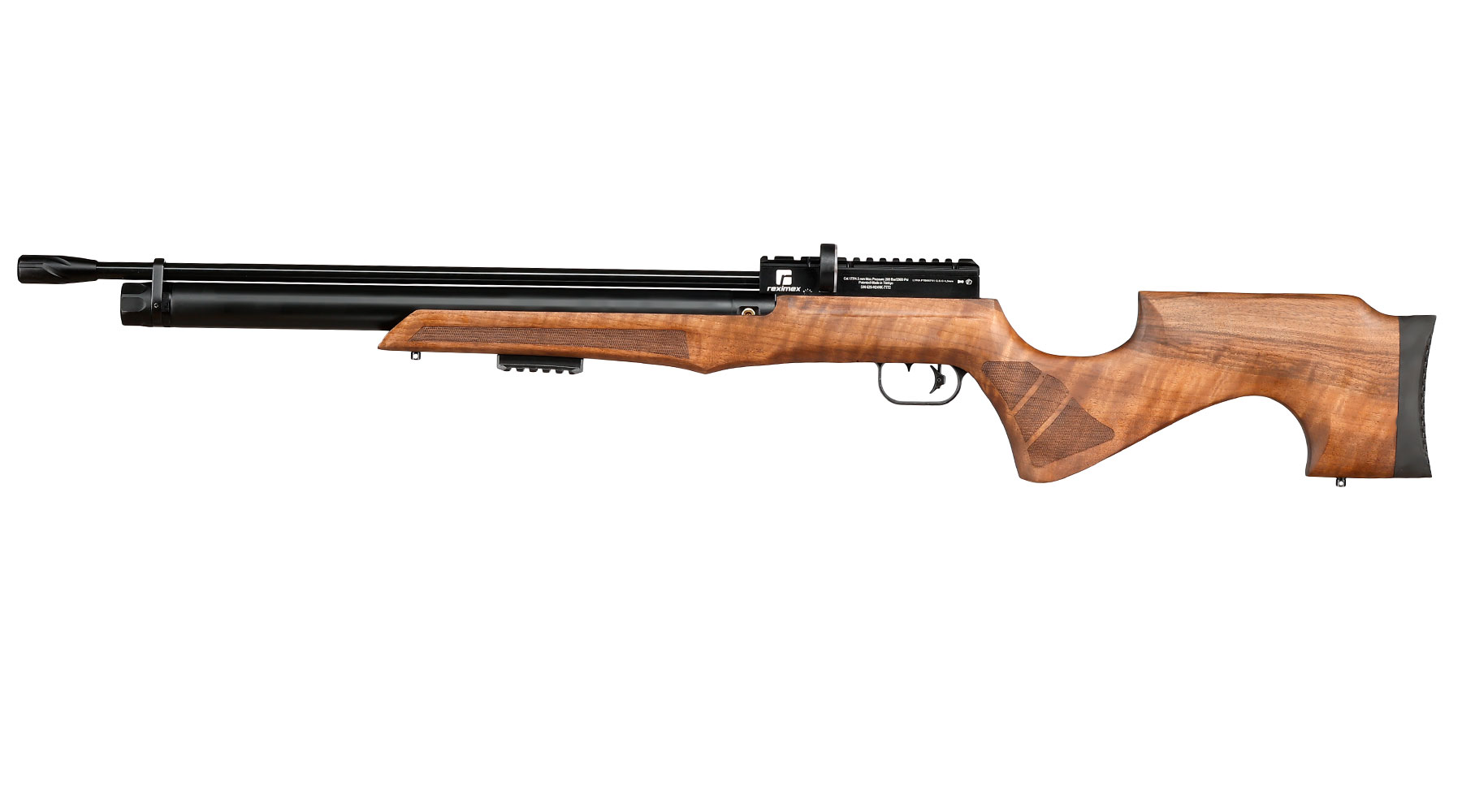 Reximex Lyra Pressluftgewehr PCP Kal. 4,5mm Diabolo Walnussholz inkl. 2 x 14-Schuss Magazin & Einzelschussadapter