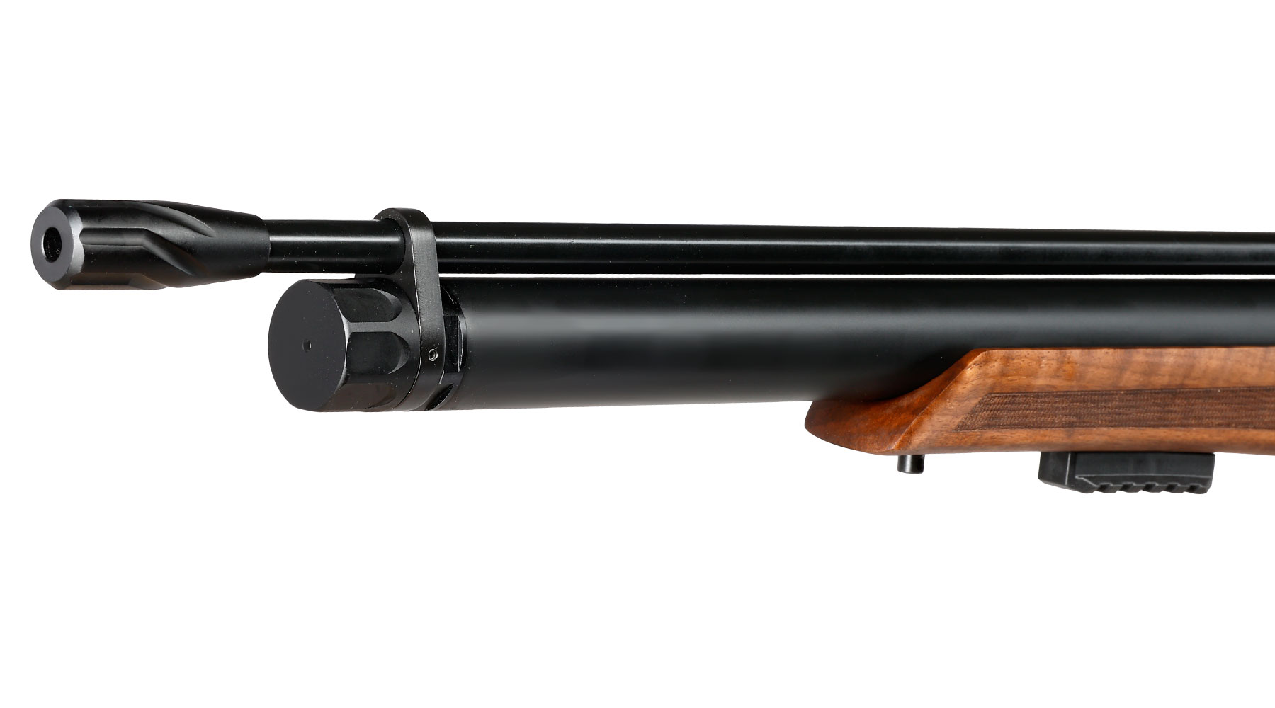 Reximex Lyra Pressluftgewehr PCP Kal. 4,5mm Diabolo Walnussholz inkl. 2 x 14-Schuss Magazin & Einzelschussadapter Bild 6