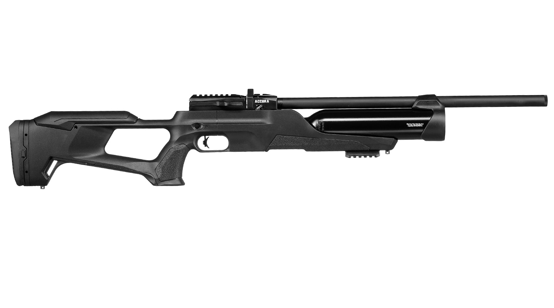 Reximex Accura Pressluftgewehr PCP Kal. 4,5mm Diabolo schwarz inkl. 2 x 14-Schuss Magazin & Einzelschussadapter Bild 4