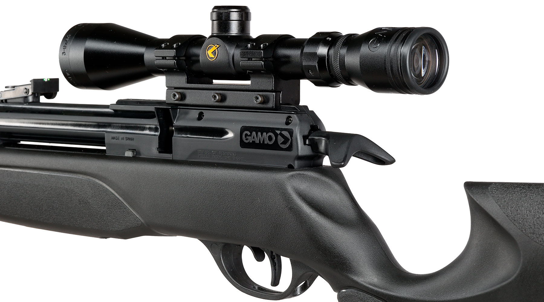 Gamo Arrow Pressluftgewehr PCP Kal. 4,5mm Diabolo 10-schssig schwarz inkl. 10-Schuss Magazin, Zielfernrohr WR 3-9x40 & Zwei Bild 10