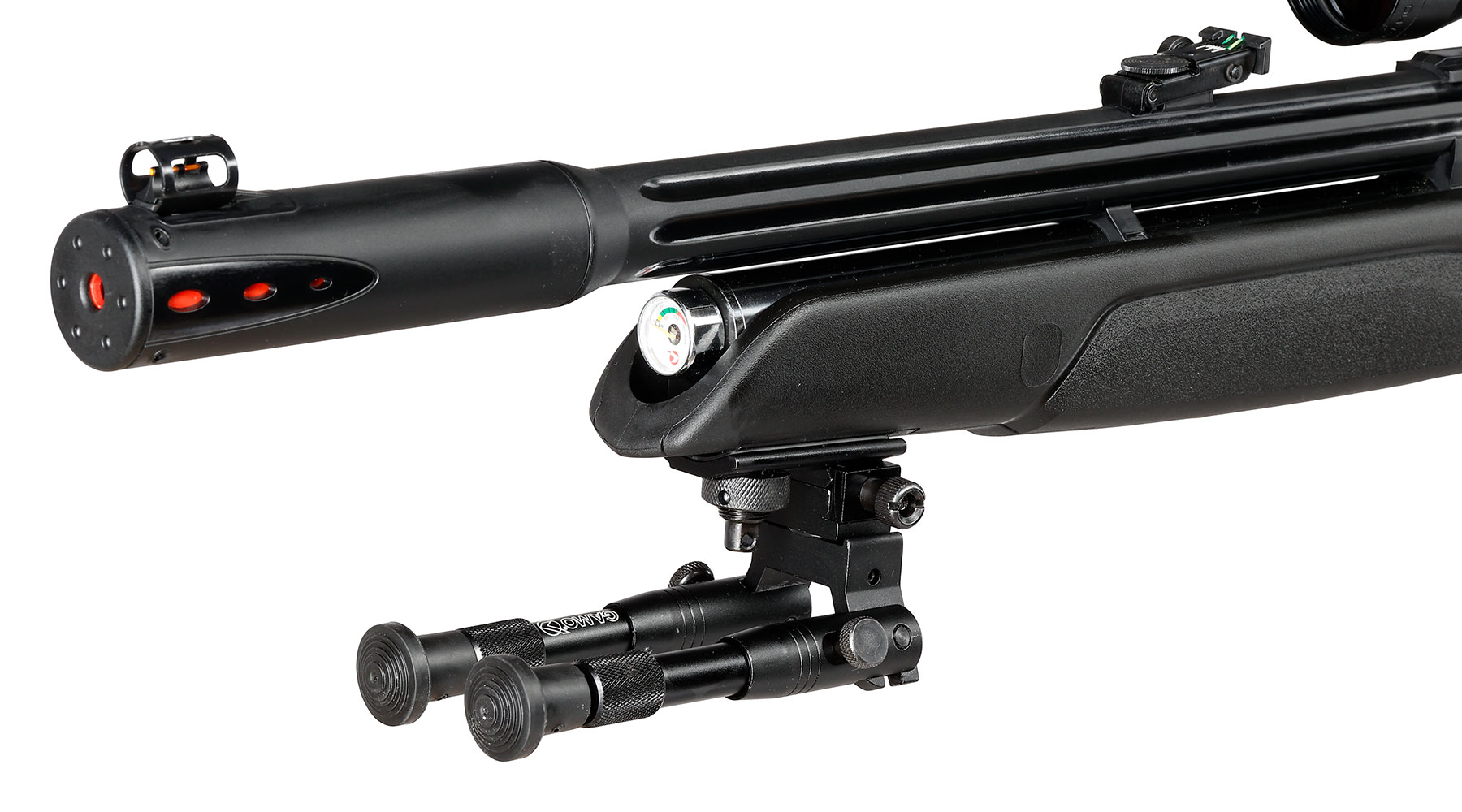 Gamo Arrow Pressluftgewehr PCP Kal. 4,5mm Diabolo 10-schssig schwarz inkl. 10-Schuss Magazin, Zielfernrohr WR 3-9x40 & Zwei Bild 6
