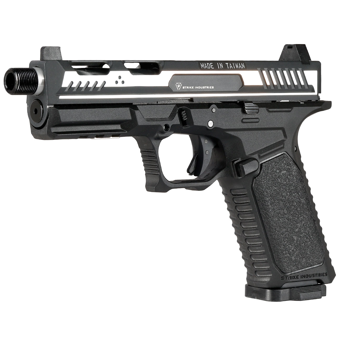 EMG / Strike Industries ARK CO2 Luftpistole Kal. 4,5mm BB Blowback Metallschlitten silber/schwarz Bild 1