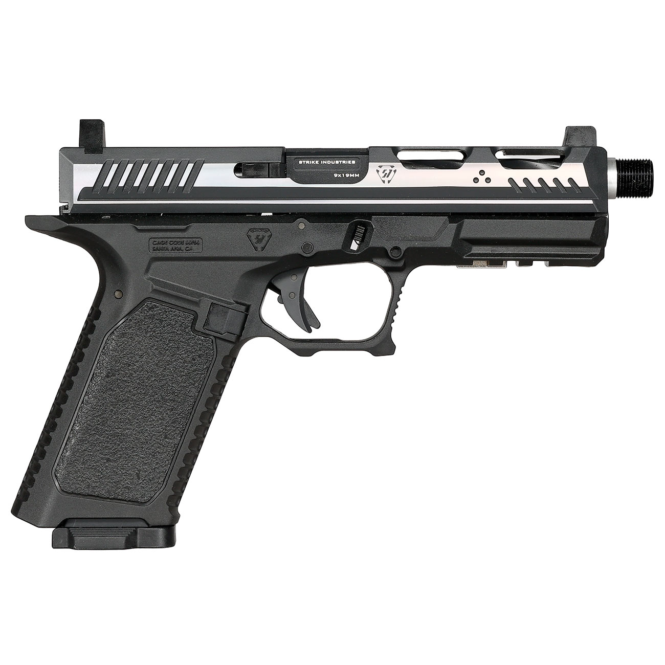 EMG / Strike Industries ARK CO2 Luftpistole Kal. 4,5mm BB Blowback Metallschlitten silber/schwarz Bild 3