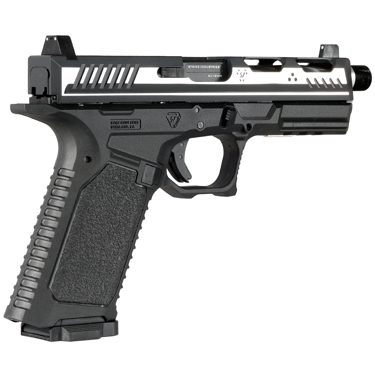 EMG / Strike Industries ARK CO2 Luftpistole Kal. 4,5mm BB Blowback Metallschlitten silber/schwarz Bild 8