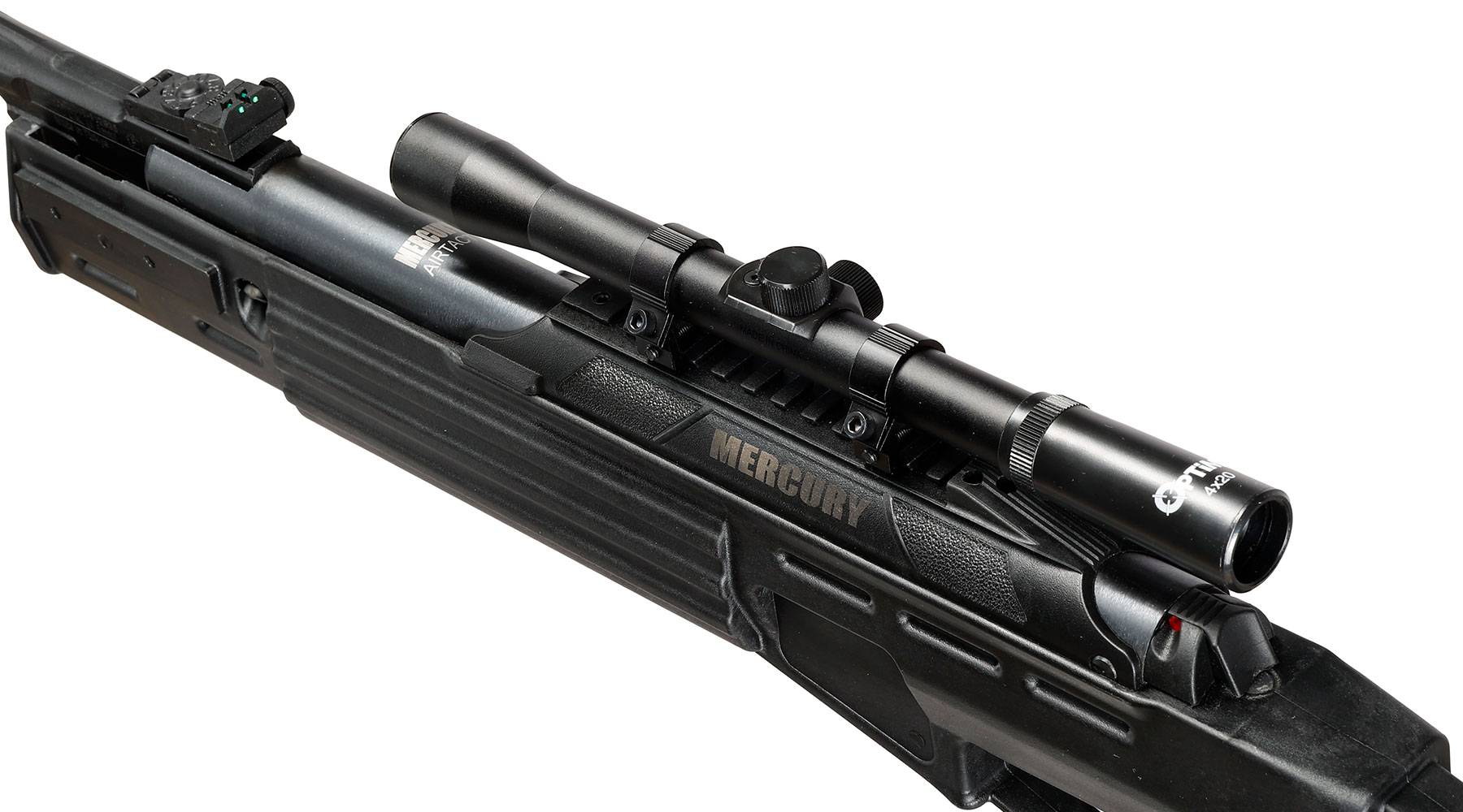 Mercury air AirTact Knicklauf Luftgewehr Kal. 4,5mm Diabolo 12-schssig schwarz inkl. 4x20 Optima Zielfernrohr Bild 3