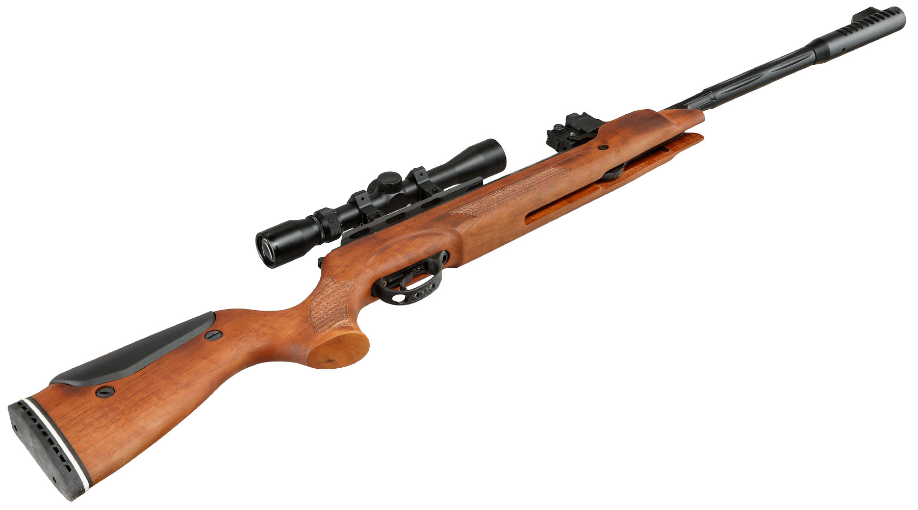 Mercury air Speedfire Knicklauf Luftgewehr Kal. 4,5mm Diabolo 12-schssig Holzschaft inkl. 3-9x32 Zielfernrohr Bild 10