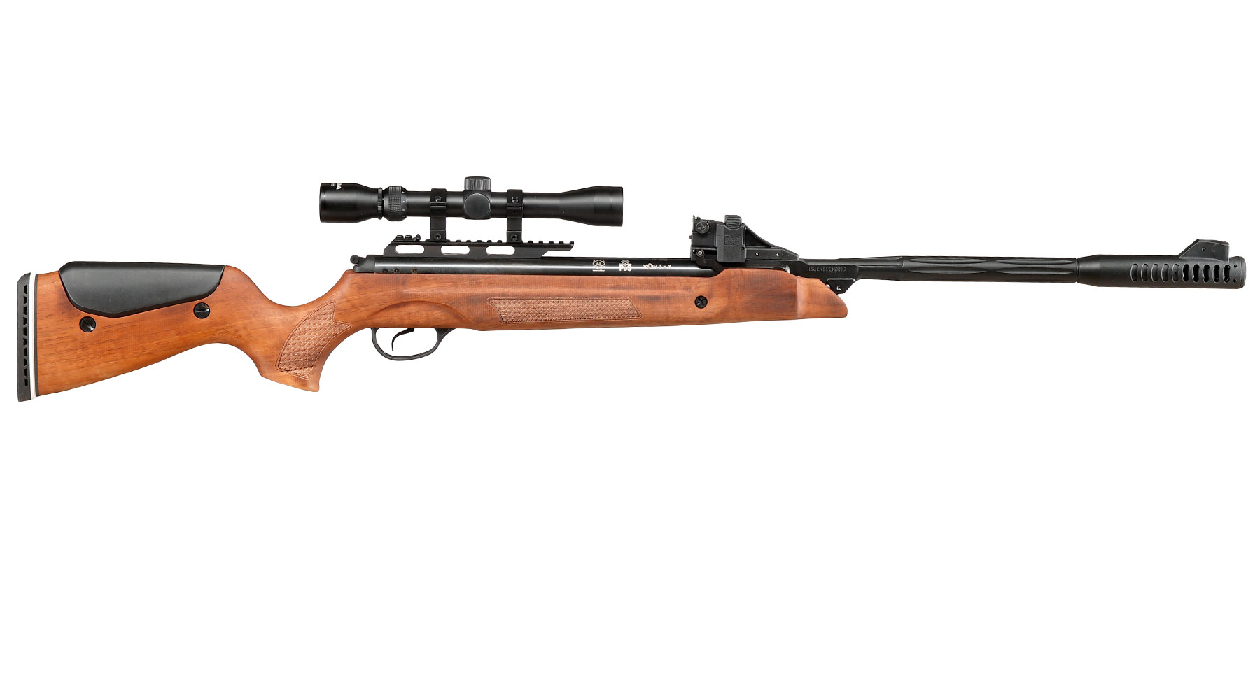 Mercury air Speedfire Knicklauf Luftgewehr Kal. 4,5mm Diabolo 12-schssig Holzschaft inkl. 3-9x32 Zielfernrohr Bild 4