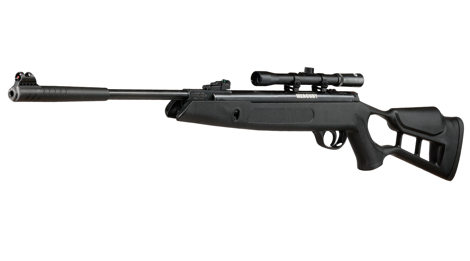 Mercury air Chili Edge Knicklauf Luftgewehr Kal. 4,5mm Diabolo schwarz inkl. 4x20 Optima Zielfernrohr Bild 1