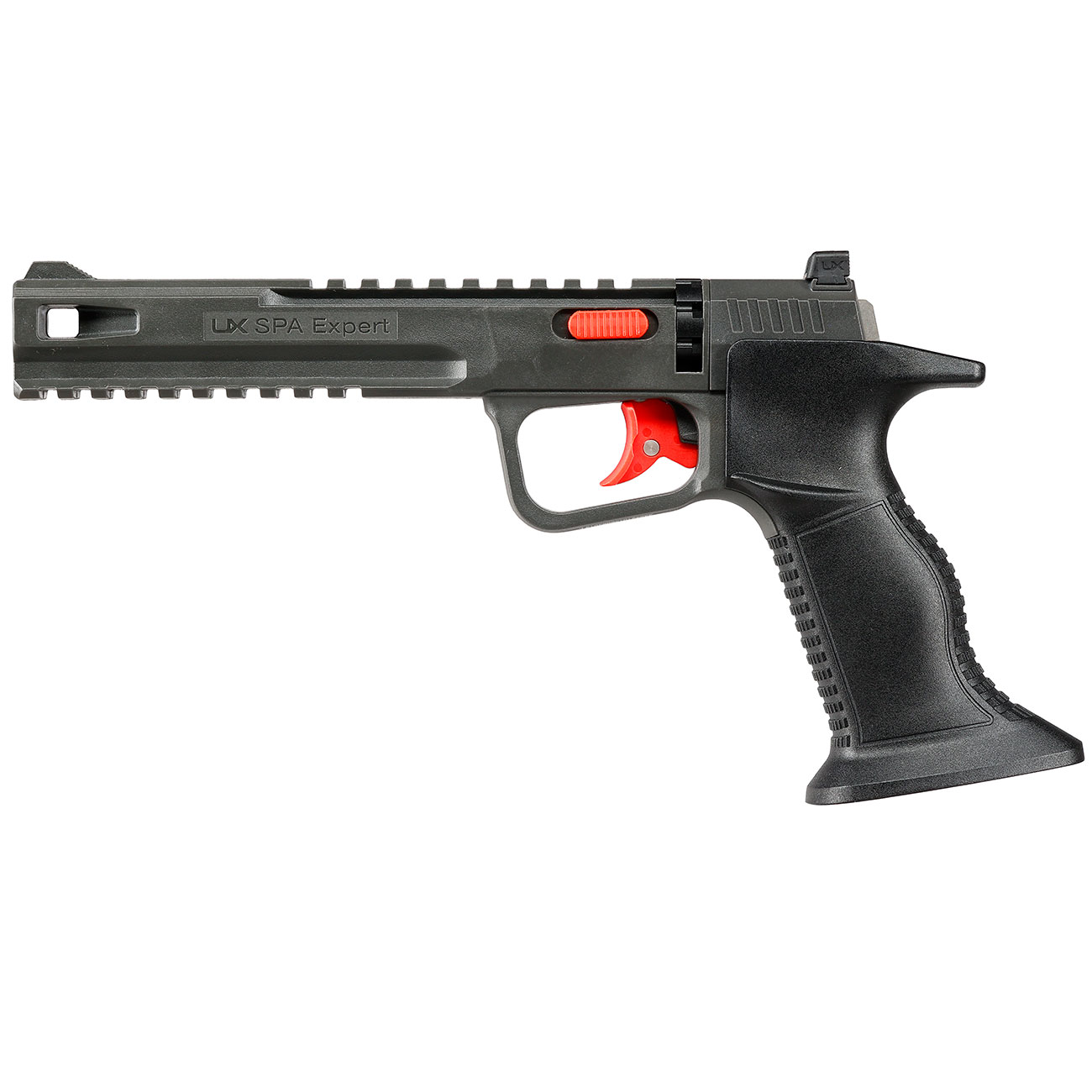 UX SPA Expert CO2 Luftpistole Kal. 4,5 mm Diabolo grau inkl. Trommelmagazine