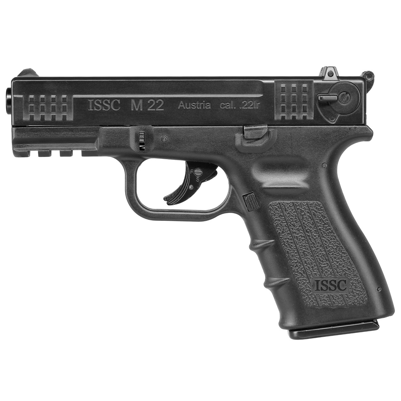 ASG ISSC M22 CO2 Luftpistole Kal. 4,5mm BB Blowback Metallschlitten schwarz