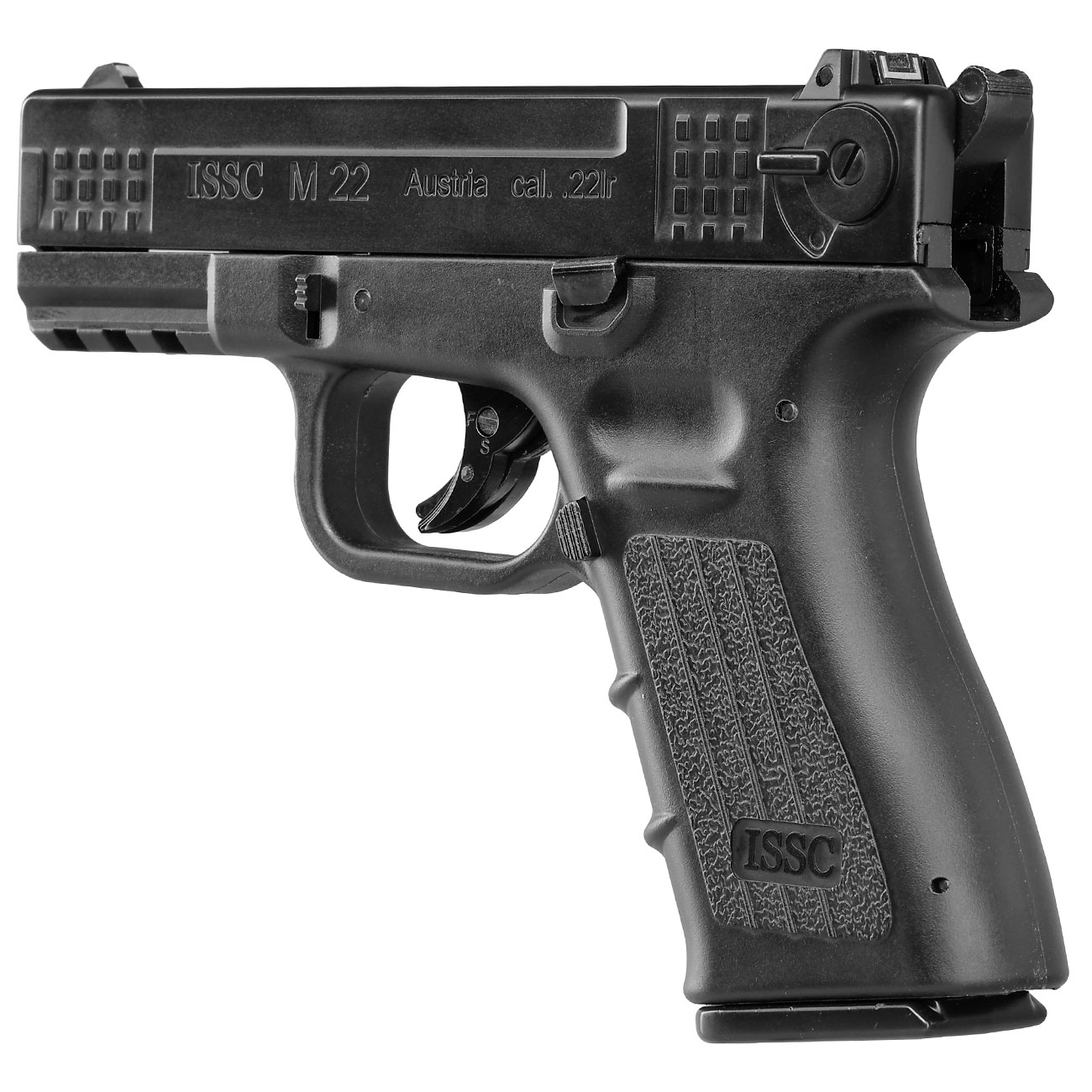 ASG ISSC M22 CO2 Luftpistole Kal. 4,5mm BB Blowback Metallschlitten schwarz Bild 2