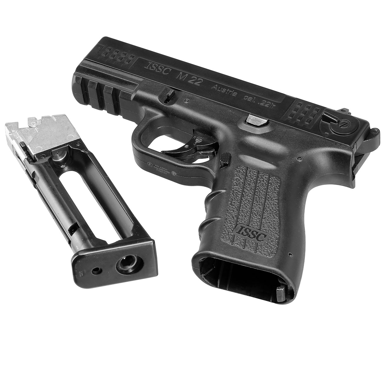 ASG ISSC M22 CO2 Luftpistole Kal. 4,5mm BB Blowback Metallschlitten schwarz Bild 5
