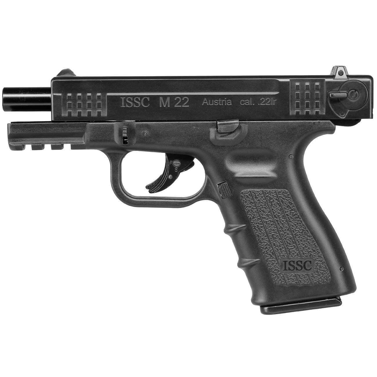 ASG ISSC M22 CO2 Luftpistole Kal. 4,5mm BB Blowback Metallschlitten schwarz Bild 6