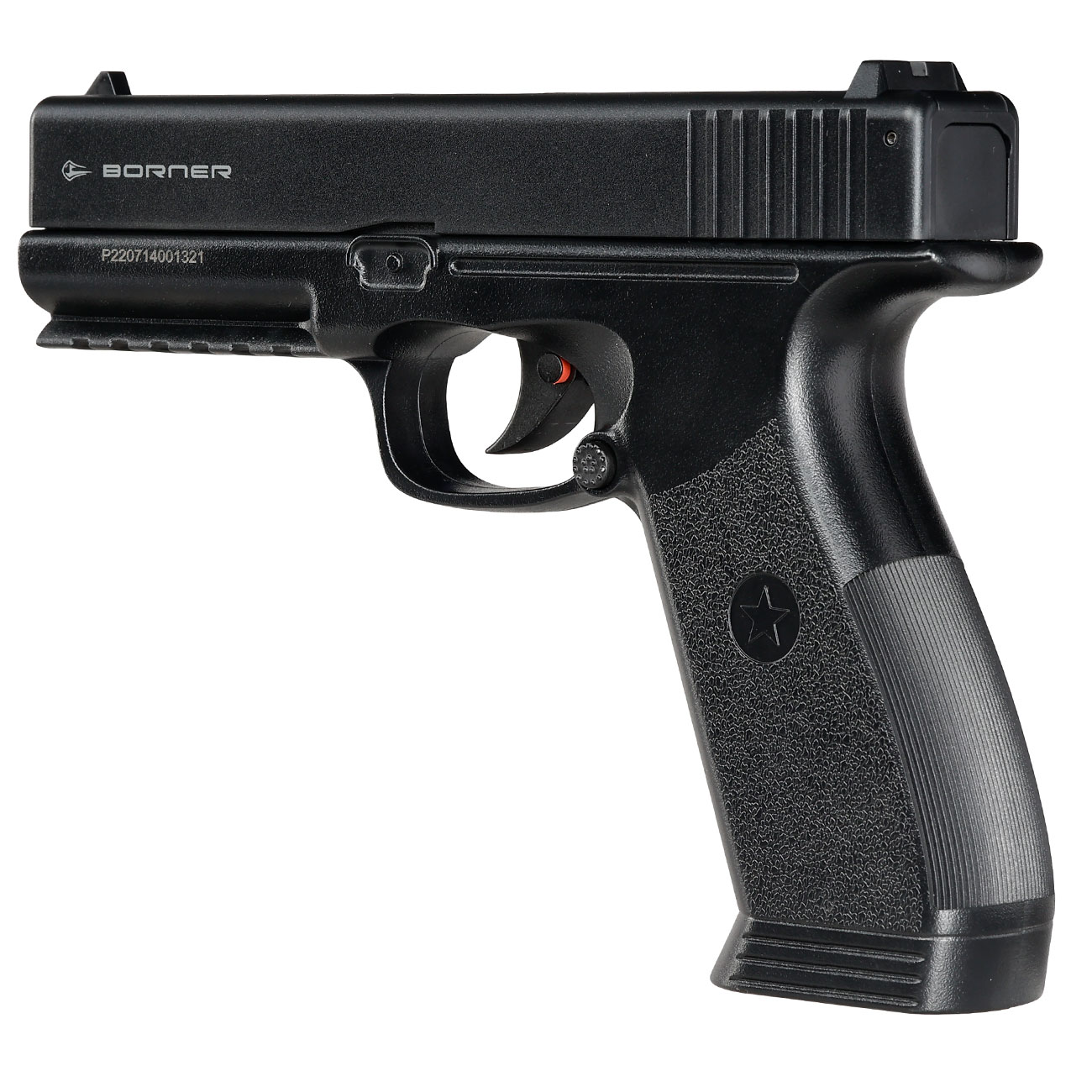 Borner 17 CO2 Luftpistole Kal. 4,5mm BB schwarz Bild 2
