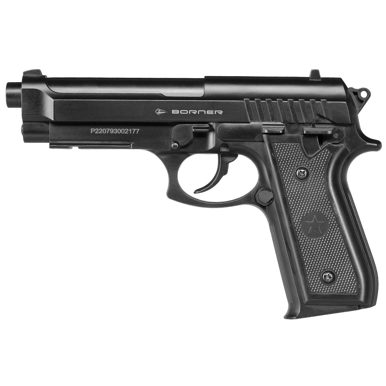 Borner 92 CO2 Luftpistole Kal. 4,5mm BB schwarz