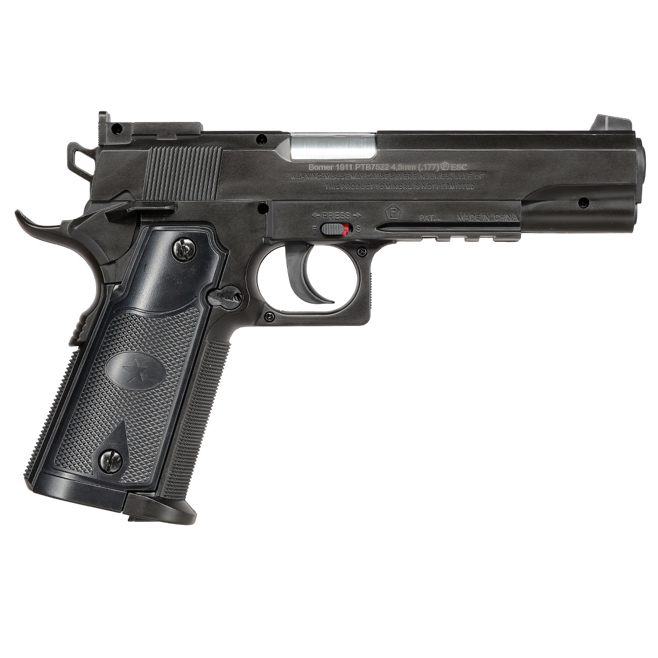 Borner 1911 CO2 Luftpistole Kal. 4,5mm BB schwarz Bild 3