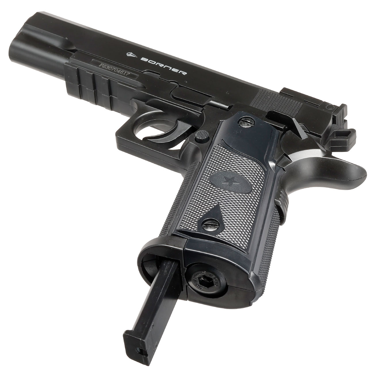 Borner 1911 CO2 Luftpistole Kal. 4,5mm BB schwarz Bild 4