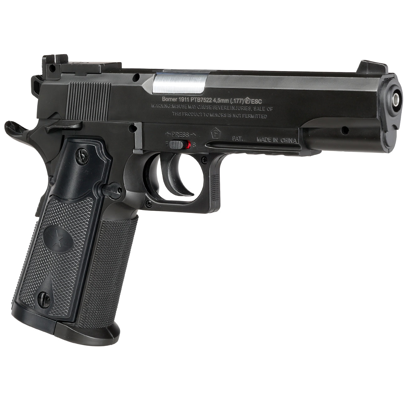 Borner 1911 CO2 Luftpistole Kal. 4,5mm BB schwarz Bild 6