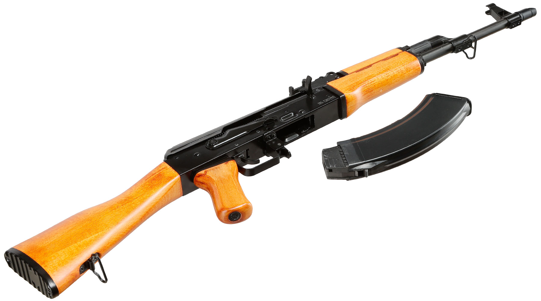 Borner AK47 CO2 Luftgewehr Kal. 4,5 mm Stahl-BB Holzschaft Bild 10