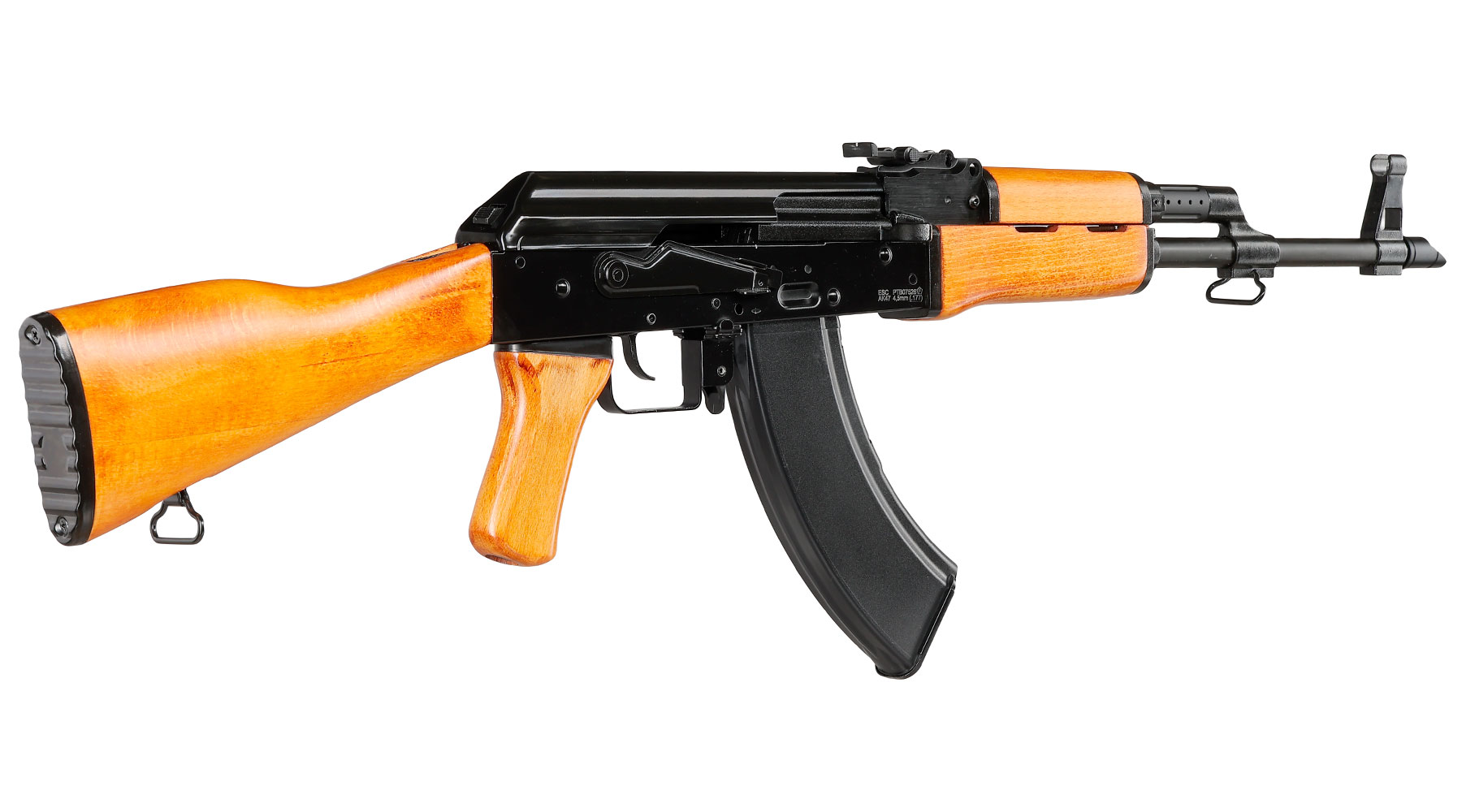 Borner AK47 CO2 Luftgewehr Kal. 4,5 mm Stahl-BB Holzschaft Bild 5