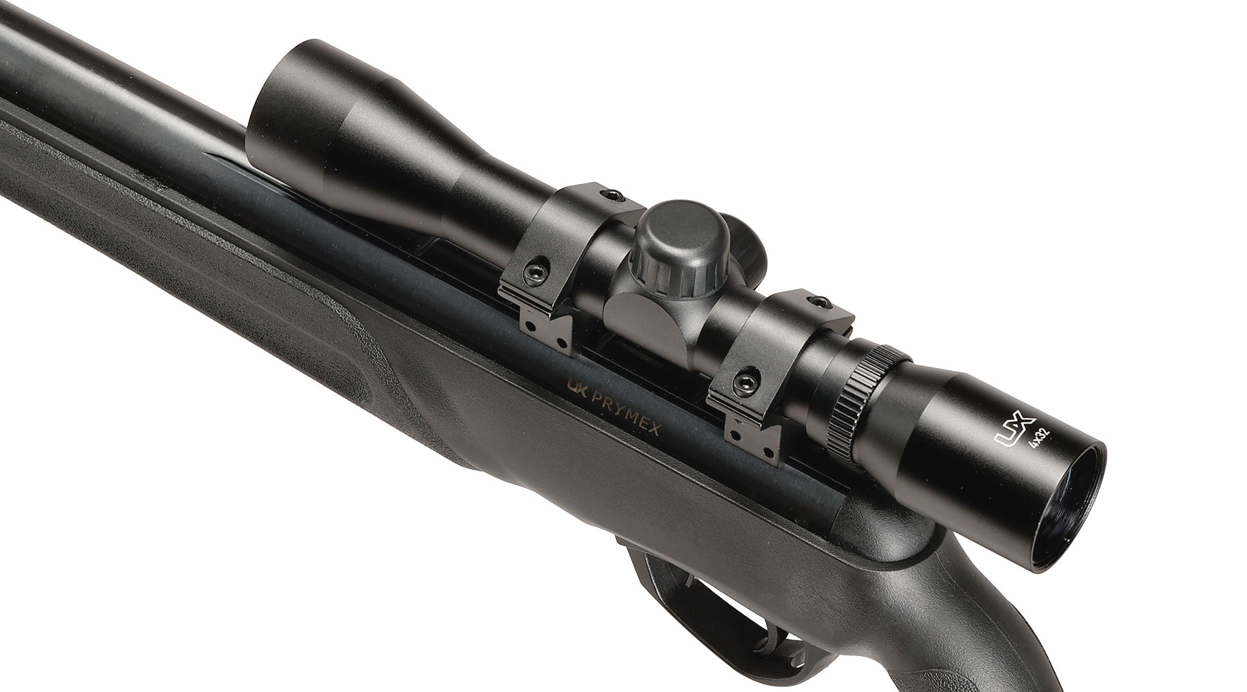 UX Prymex Knicklauf Luftgewehr Kal. 4,5 mm Diabolo schwarz inkl. 4x32 Zielfernrohr / Diabolos / Zielscheiben Bild 3