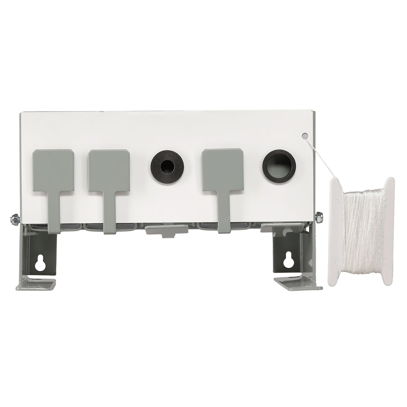 ASG 5-Loch Match Competition Target Zielsystem aus Stahlblech mit Seilzugsystem grau Bild 3