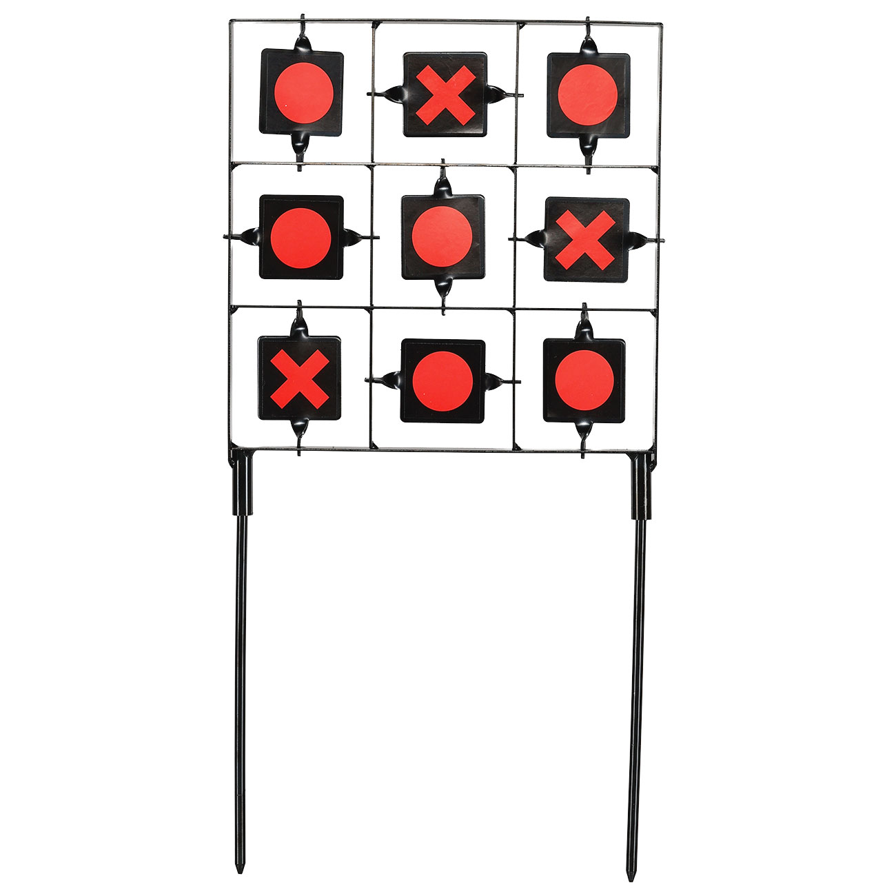 ASG Tic-Tac-Toe Multi-Drehscheiben Target mit 9 Ziele Stahlgestell schwarz Bild 2