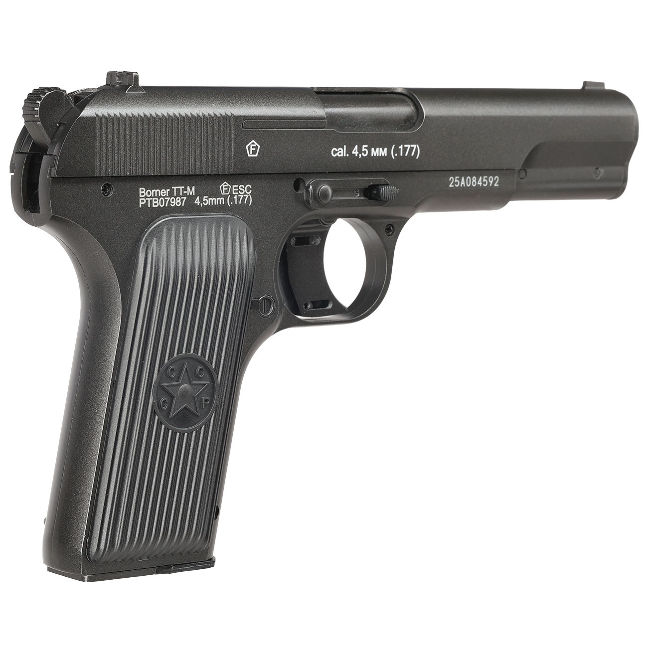 Borner TT-M CO2 Luftpistole Kal. 4,5mm BB Non-BlowBack Vollmetall grau Bild 11