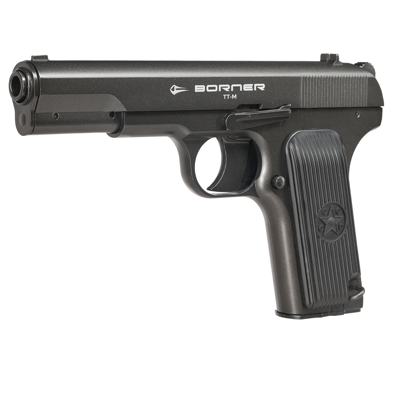 Borner TT-M CO2 Luftpistole Kal. 4,5mm BB Non-BlowBack Vollmetall grau Bild 2