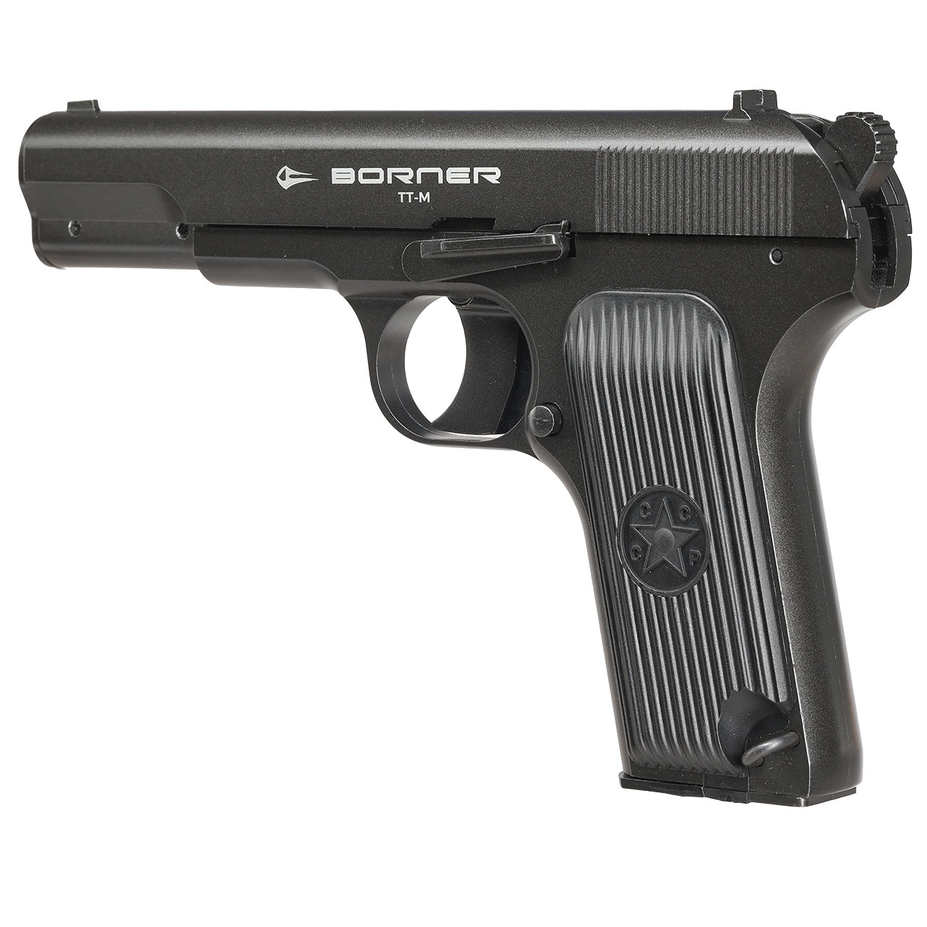 Borner TT-M CO2 Luftpistole Kal. 4,5mm BB Non-BlowBack Vollmetall grau Bild 4