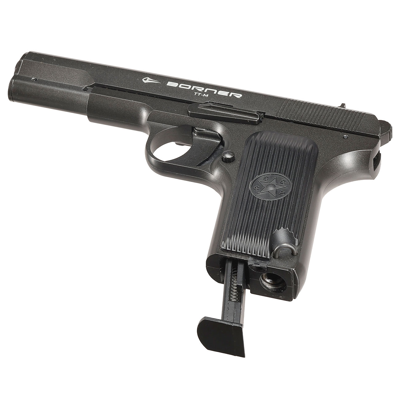Borner TT-M CO2 Luftpistole Kal. 4,5mm BB Non-BlowBack Vollmetall grau Bild 6