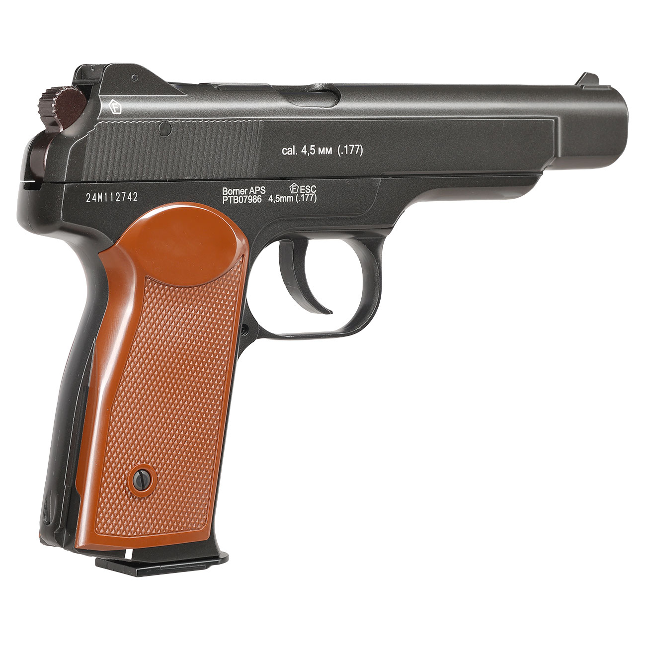 Borner APS CO2 Luftpistole Kal. 4,5mm BB BlowBack Vollmetall schwarz Bild 11